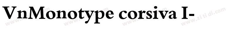 VnMonotype corsiva I字体转换